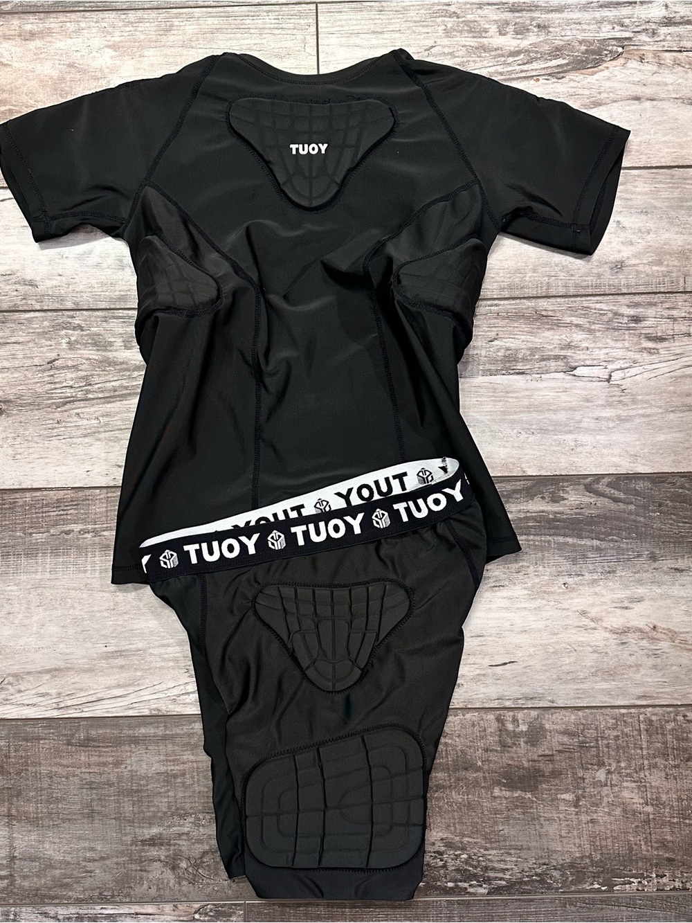 Kids Black Padded Protective Matching Set